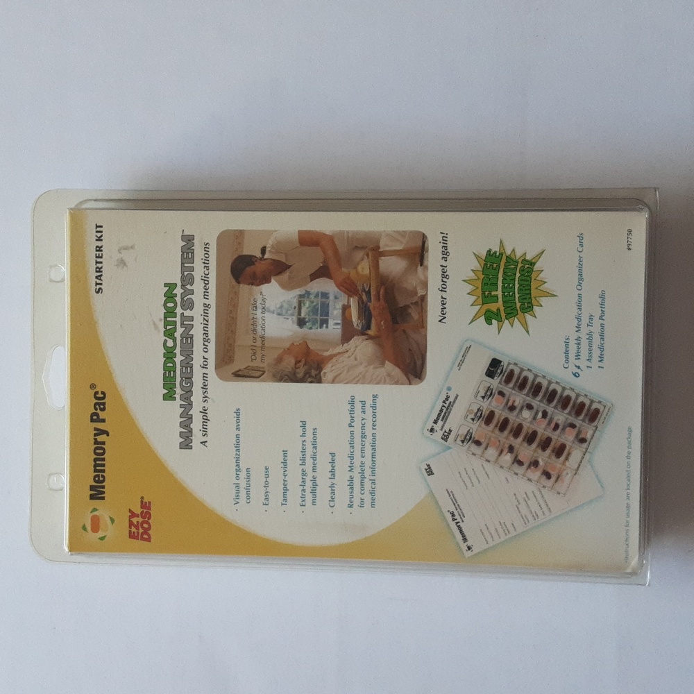 Memory Pac Ezy Dose Medication Management System Starter Kit New